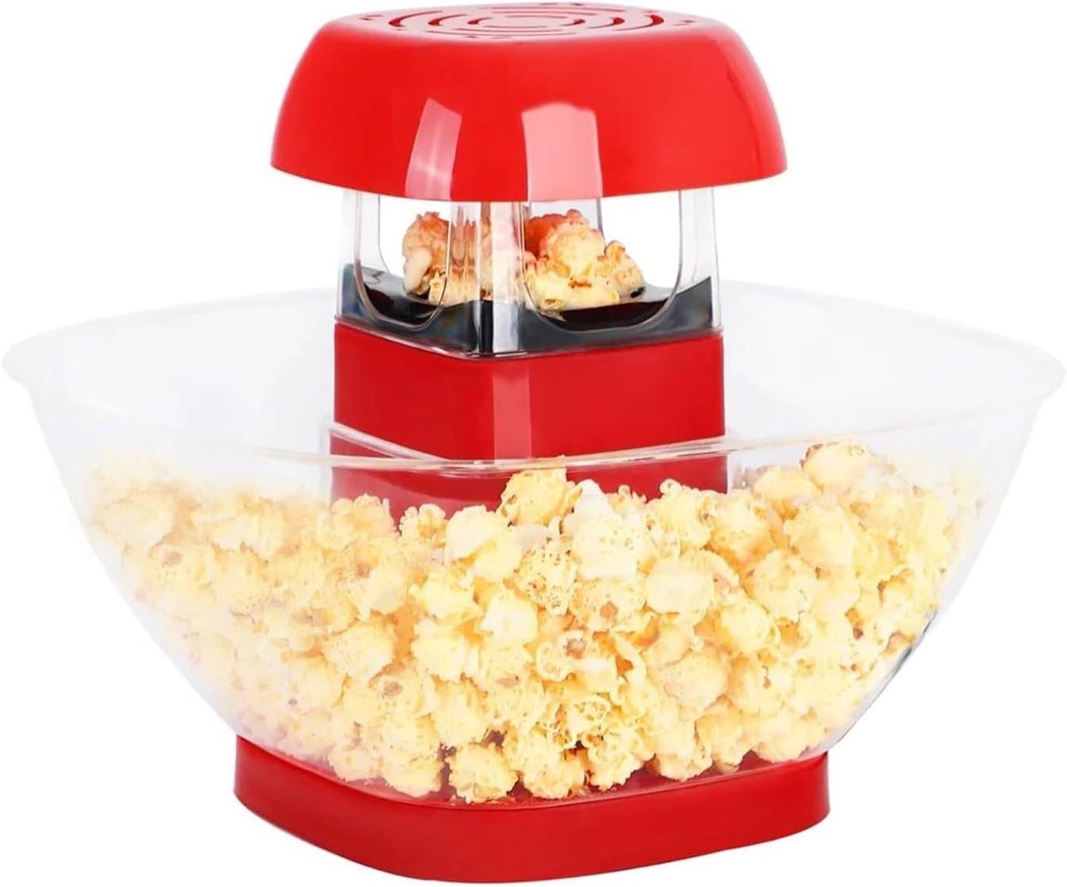Popcorn Machine - Maïs Maker - Films Kijken - Hete Lucht - 1200W - Rood