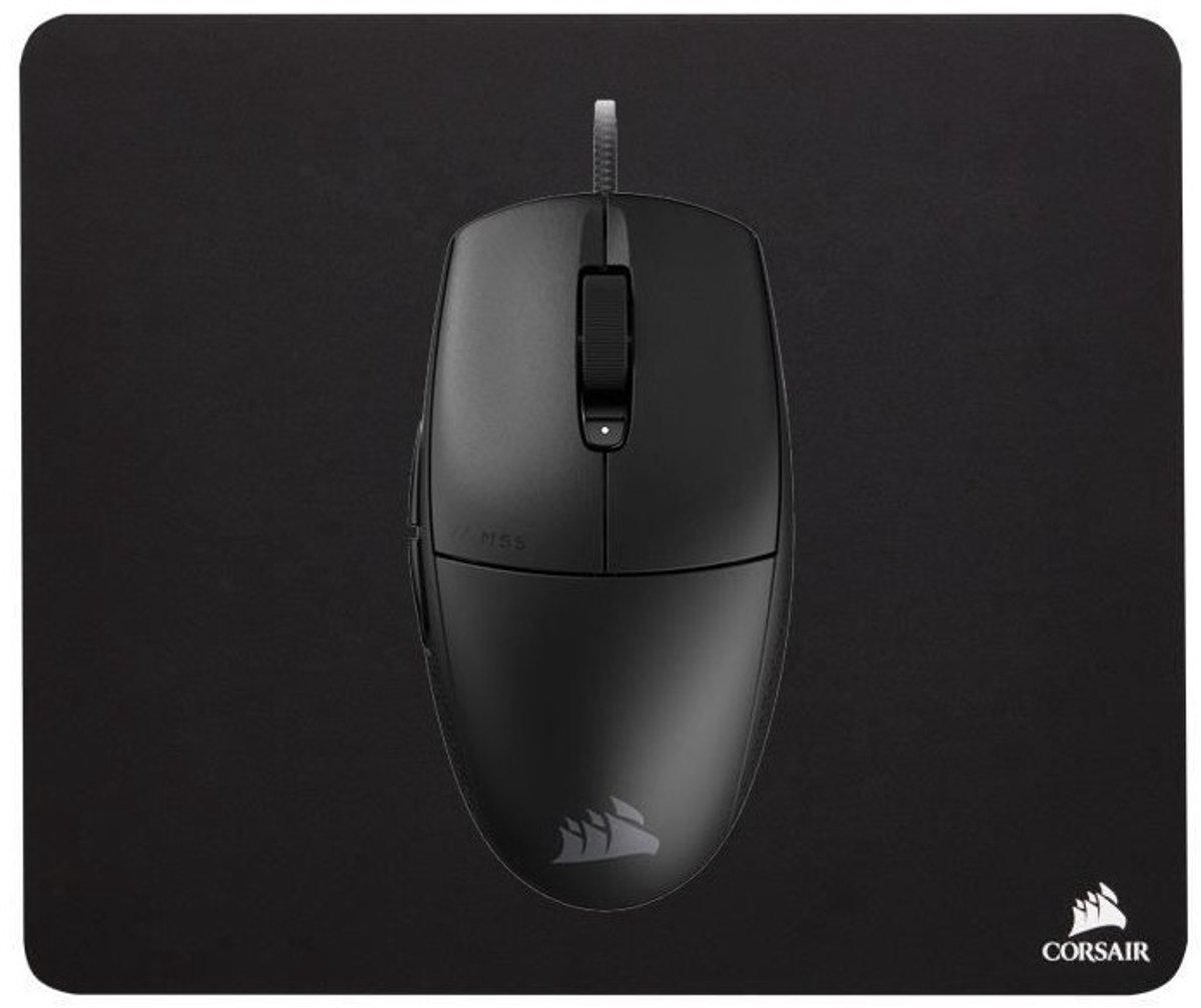 Corsair M55-WIRED + MM100 muis en muismat bundel