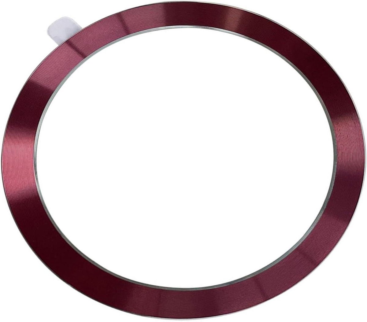 Telefoon Plaat - Oplaad Ring - Veilig Bellen - Dun Ontwerp - 55 mm Diameter - Rood
