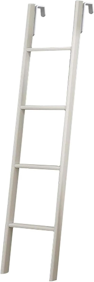 Stapelbed ladder - Hoge bed ladder - Veilig slapen - Brede treden - 16 meter - Zilver