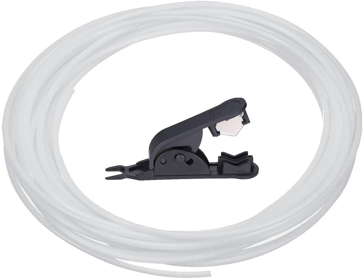 PTFE Slang - Teflon Buis - 3D Printen - Hoge Temperatuur - 10 Meter - Wit