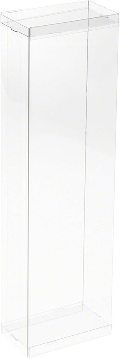 DollSafe Doorzichtige opvouwbare displaybox voor poppen van 11-12,5 inch en actiefiguren, 10 cm B x 5,7 cm D x 33 cm H, 2 stuks