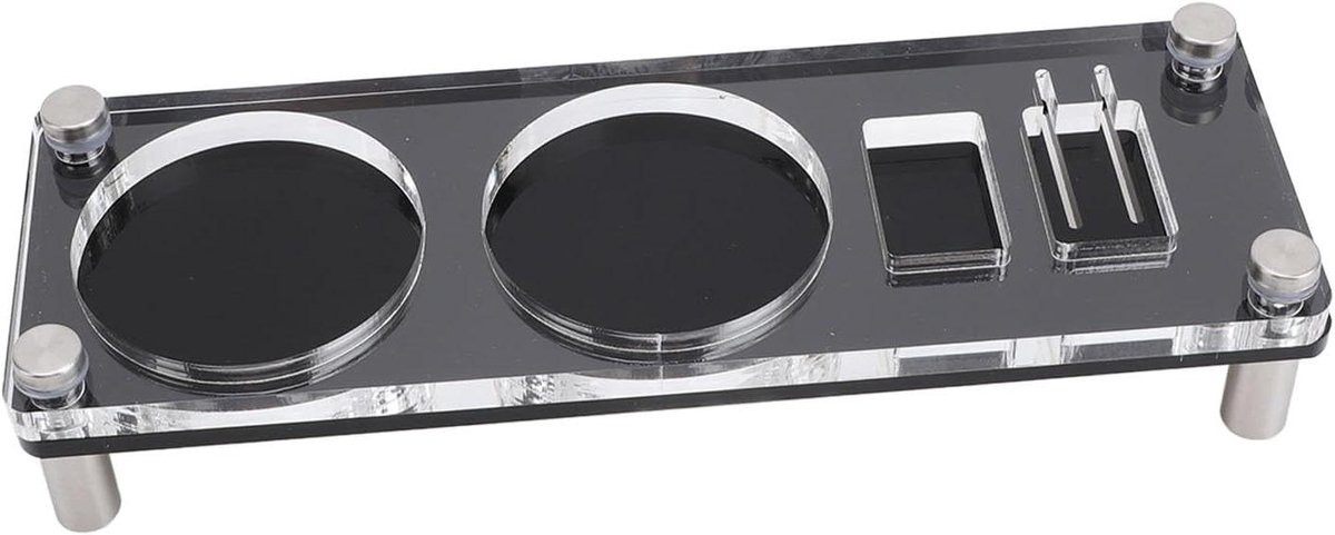 Koffie Tamping Station - Tamper Organizer - Espresso Bereiden - Universele Pasvorm - 25 cm Lengte - Zwart