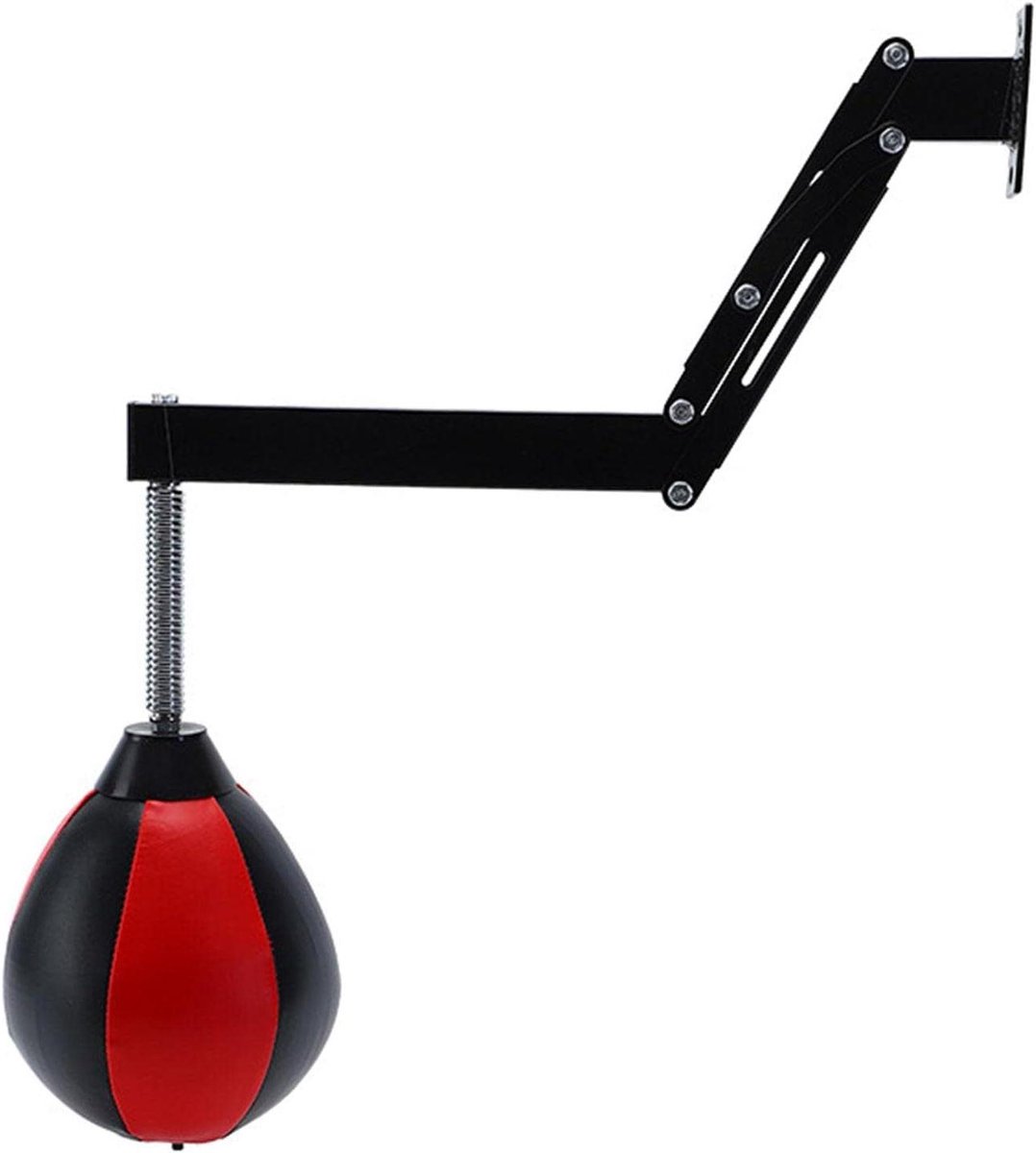 Boxbal - Trainingsbal - Sport Training - Hoogte Verstelbaar - One Size - Zwart