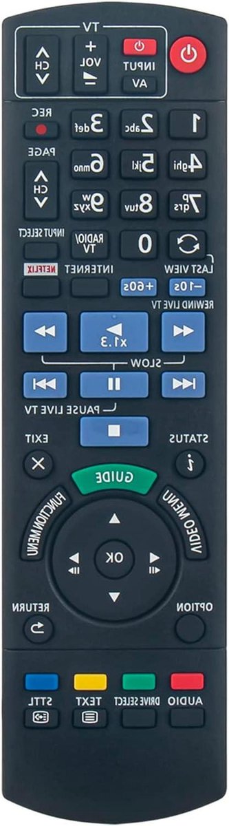 Afstandsbediening Vervanging - Universele Bediening - TV Bediening - Direct Klaar Voor Gebruik - 10 Meter Bereik - Zwart