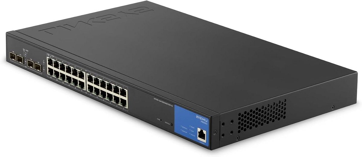 Netwerkswitch - Gigabit Switch - Netwerk Uitbreiden - 24 PoE+ poorten - 24 poorts - Zwart