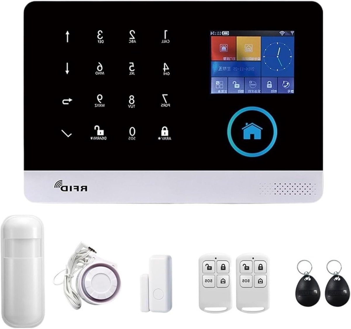 Smart Home Alarmsysteem - Beveiligingssysteem Woning - Huis Beveiligen - Tuya App Bediening - 10 millimeter - B-103