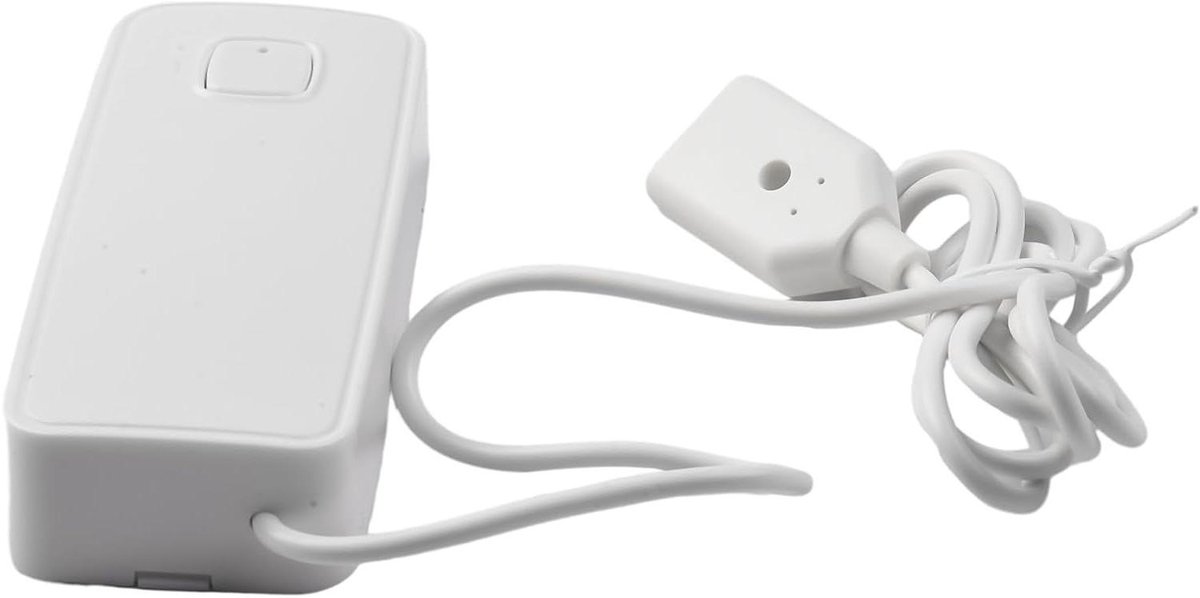 Waterlek Detector - Vocht Alarm - Huis Beveiligen - Wifi Connectiviteit - 9.5 x 4 x 2 cm - Wit