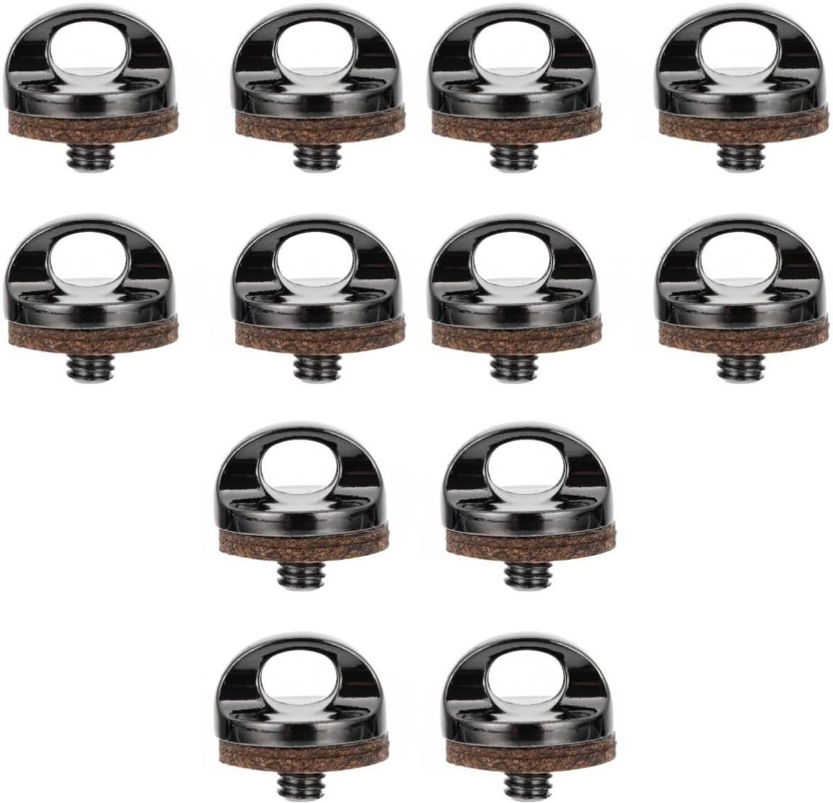 Camera Schroefbevestiging - Nekband Schroef - Camera Beveiligen - Met Houten Pakking - 1/4 Inch Schroef - Assorti Kleur
