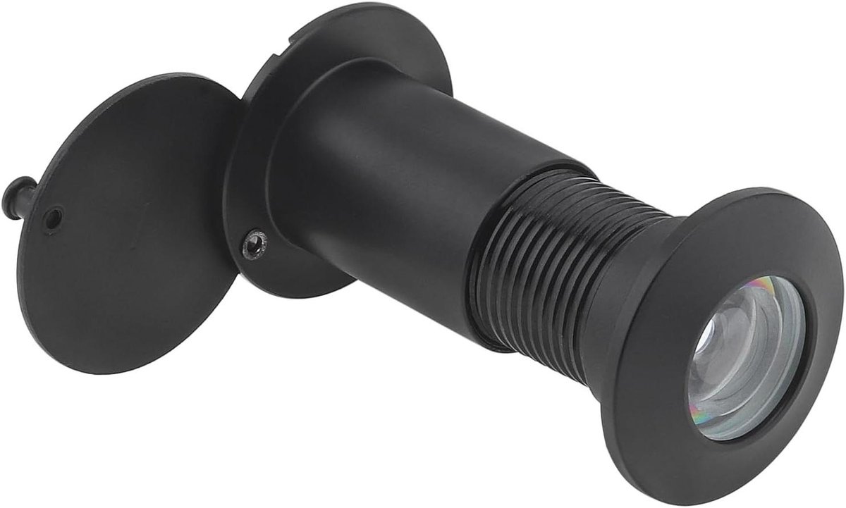 Deurspion - Kijkgaatje - Veiligheid Thuis - 220 Graden Zicht - 35-60 mm Deuren - Zwart