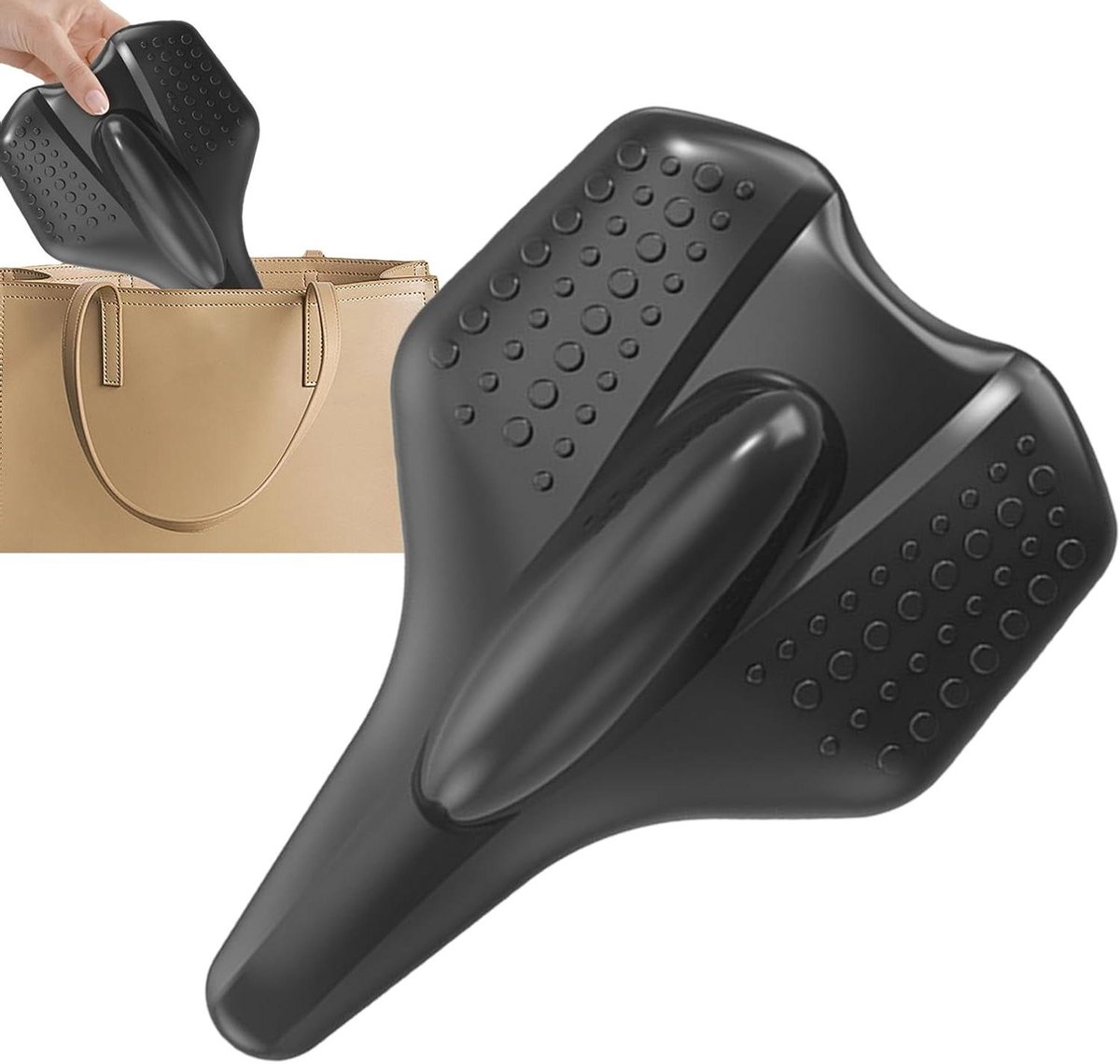 Spiertrainer mannen - Bekkenbodemtrainer - Spierversterking - Verstelbare weerstand - 21x14.5 cm - Zwart
