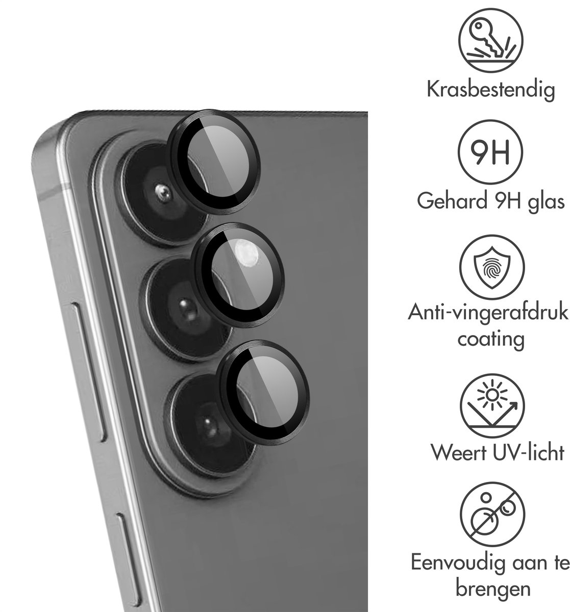 imoshion Camera Lens Protector - Geschikt voor Samsung Galaxy S26 / S26 Plus - 2 Pack - Zwart — cadeau in Cadeau-ideeën - foto 7