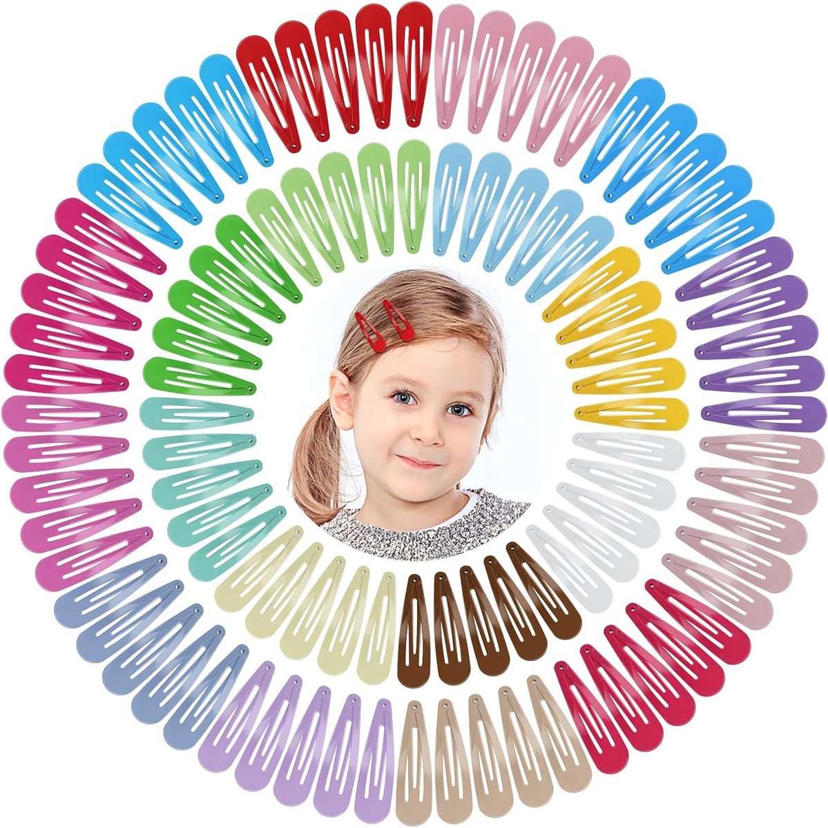 Haarclips Set - Metalen Speldjes - Haar Styling - Antislip Ontwerp - 100 Stuks - 20 Kleuren