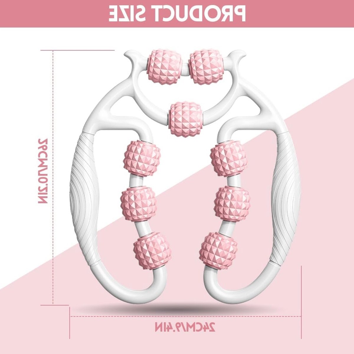 Massage Roller voor Benen - Diepe Weefselmassage, Cellulite Verlichting en Ontspanning met Handvat - Perfect voor Thuisgebruik