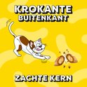 Krokante buitenkant, zachte kern: kat speelt met snacks.