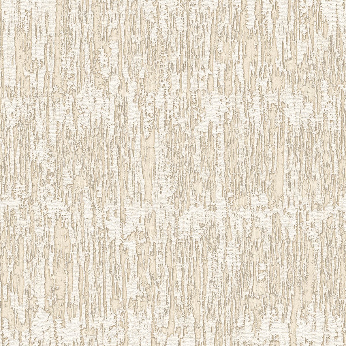 Structuur behang Profhome SA524032-DI vliesbehang hardvinyl warmdruk in reliëf gestempeld uni glanzend crème ivoorkleurig parelmoer-grijs crèmewit 5,33 m2