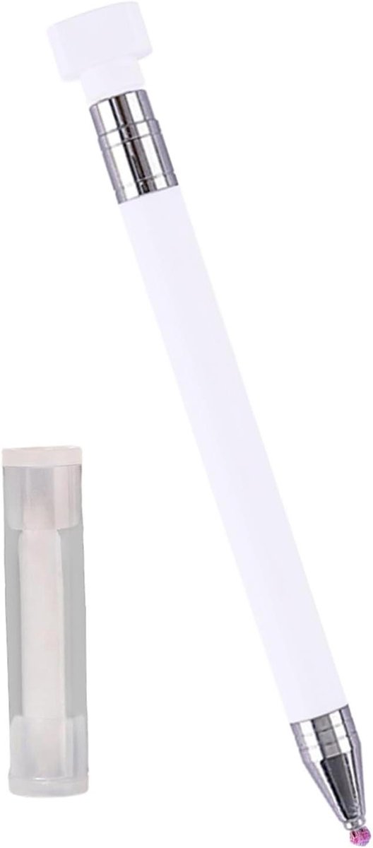 Strass Steentjes Pen - Wax Gereedschap - Knutselen Decoratie - Navulbare Wax Kern - 13.5 cm - Wit