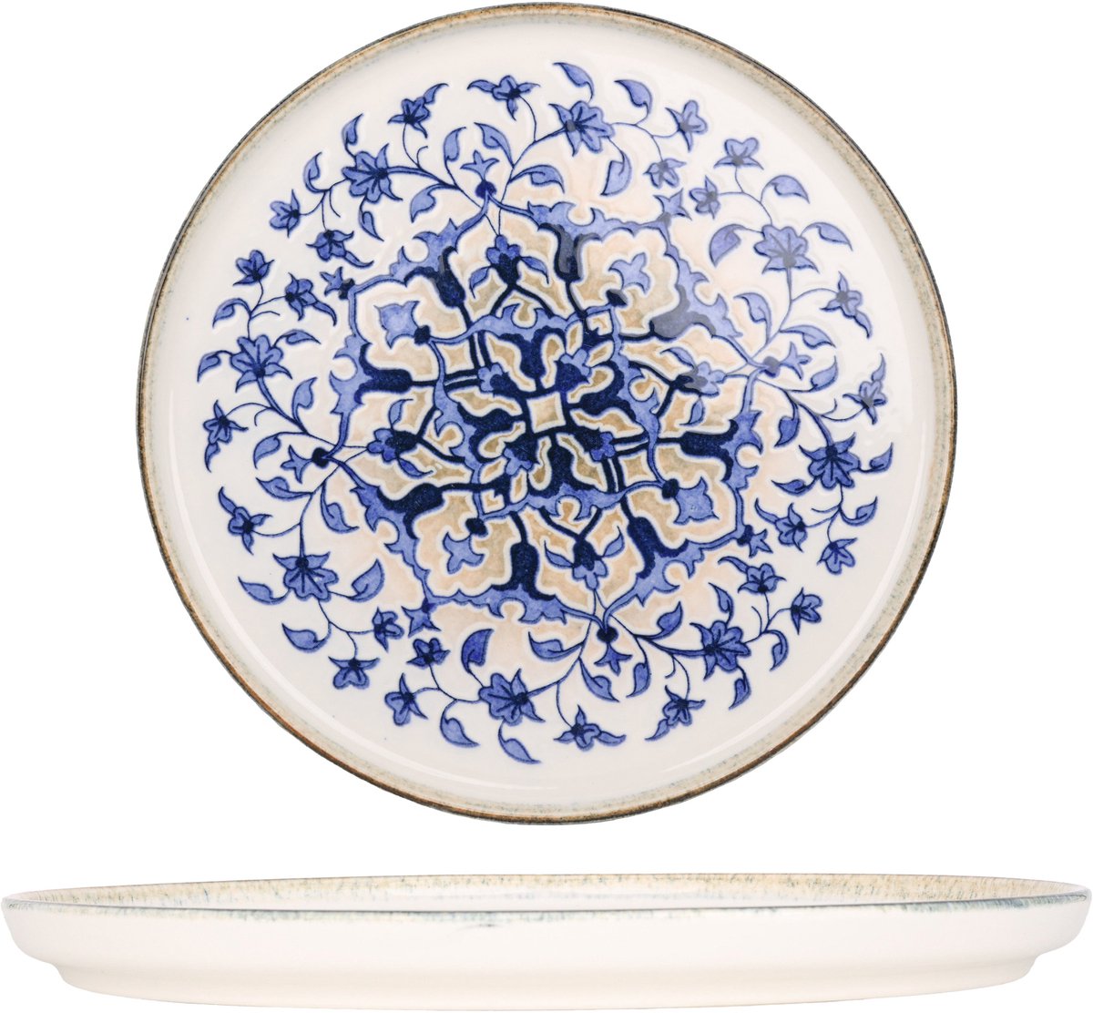Kütahya Porselen Dinerbord - Tile Legacy - Porselein - 27 cm - set van 6