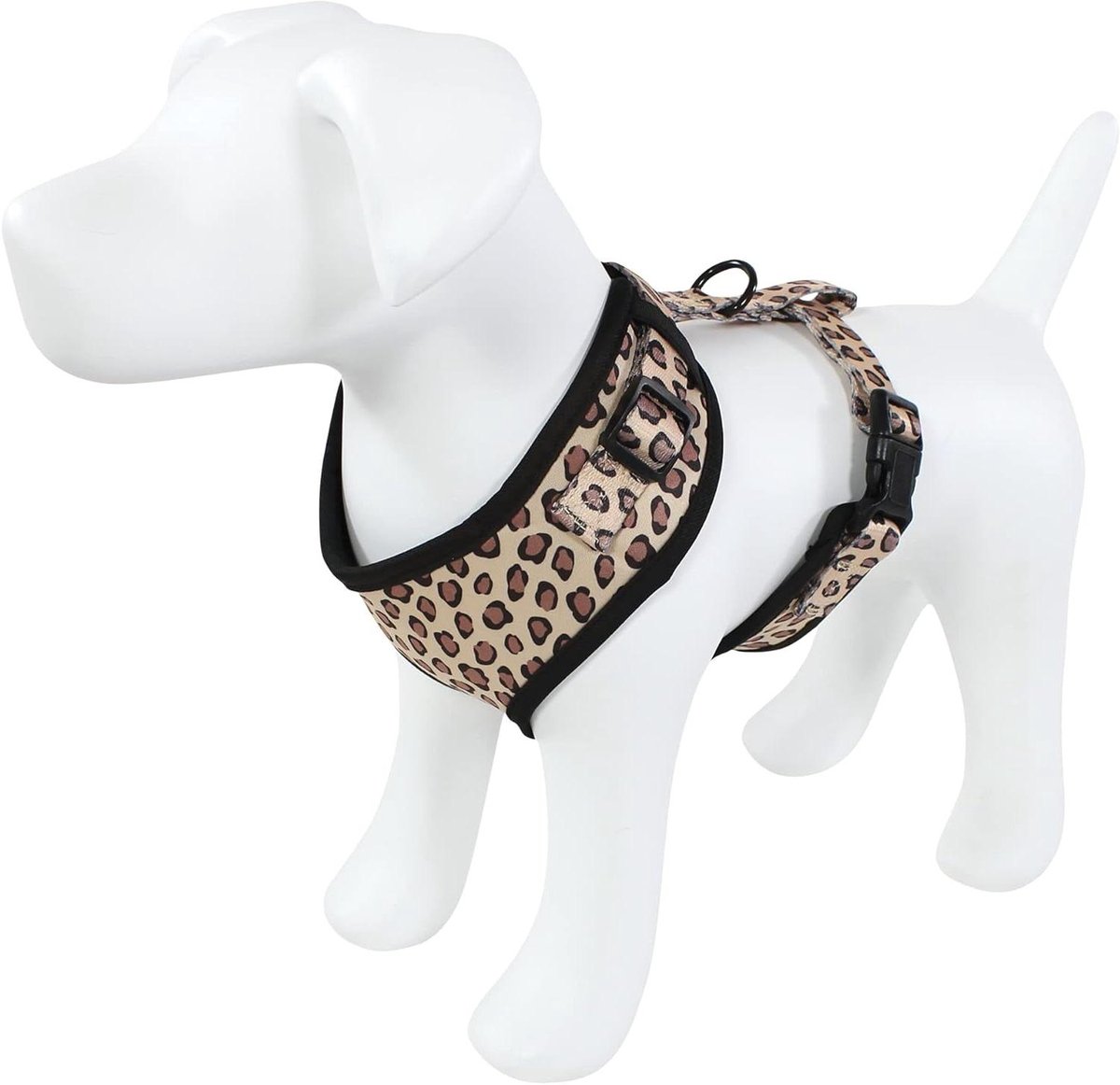 Huisdier Harnas - Honden Tuigje Katten - Comfortabele Wandelingen - Verstelbare Pasvorm - Medium - Luipaard