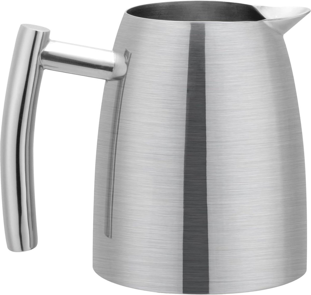 RVS Melkkan - Melkschenker RVS - Koffie Serveren - Druppelvrije Tuit - 350 ml - Zilver
