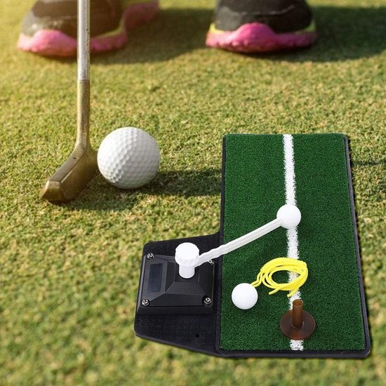 Golf Putting Mat - Golf Trainingshulp - Golfvaardigheden Verbeteren - 360 Graden Roterend - 47x34 cm - Groen van GOLF — afbeelding 2
