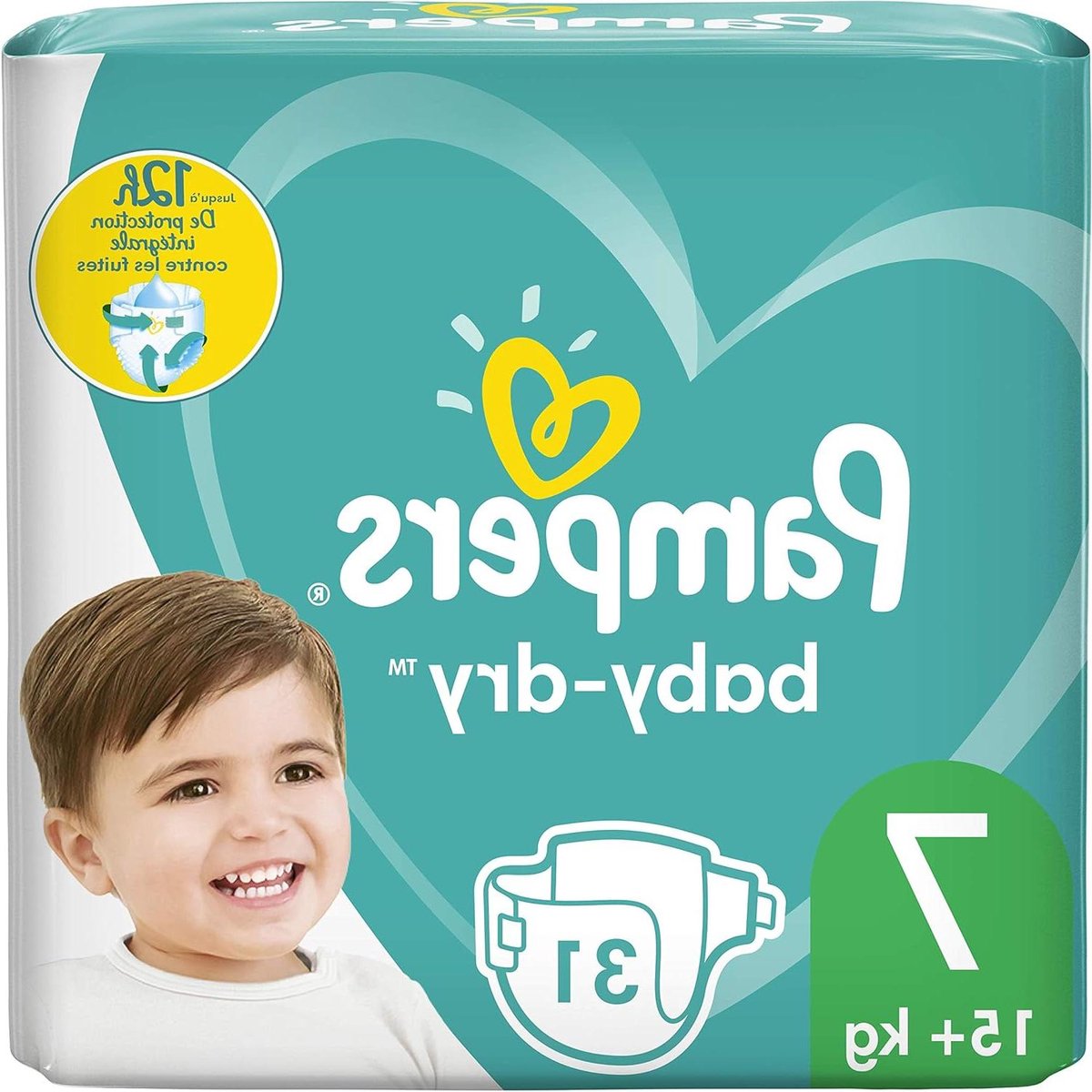 Baby luiers - Wegwerpluiers - Droog en comfortabel - 12 uur lekbescherming - 1071 kg - Wit