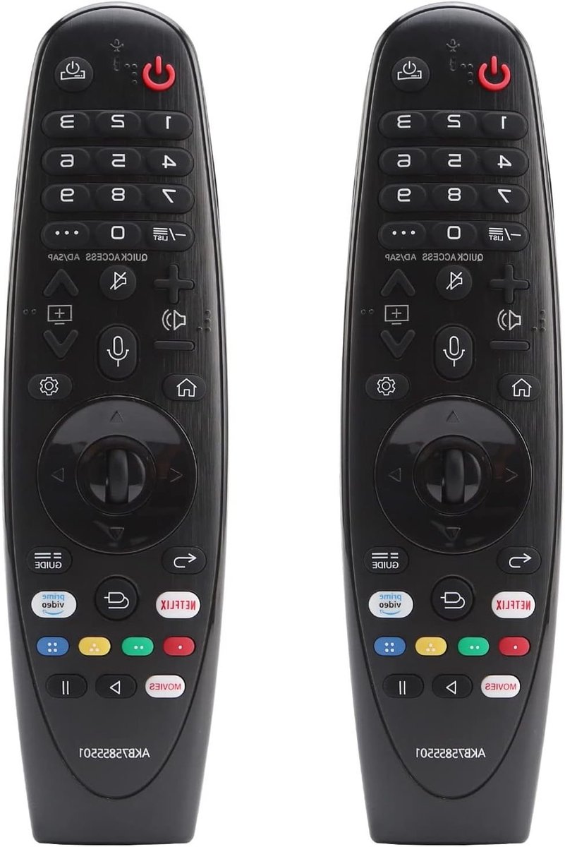 Vervangende afstandsbediening voor Smart TV's, compatibel met OLED, Nano Cell en 4K UHD modellen, ideaal voor LG LED en LCD TV's