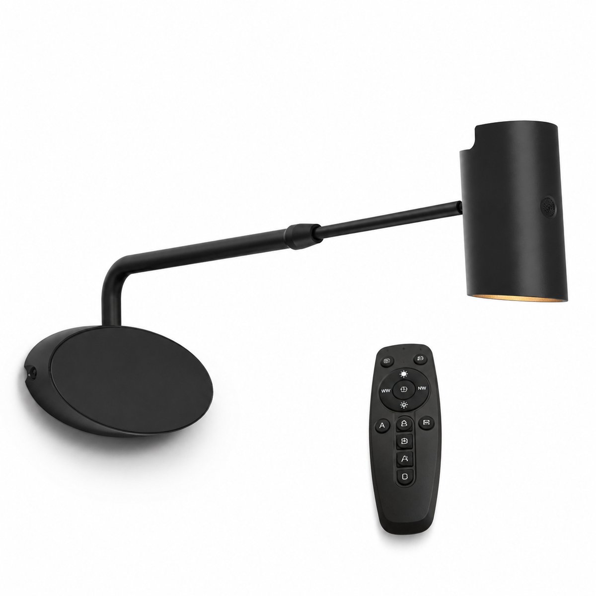 Oplaadbare Schilderijverlichting - Draadloze Wandlamp - Draadloze Spotjes - Draadloze Schilderijverlichting Oplaadbaar - Touch en Afstandsbediening - Dimbaar LED - Oplaadbare Schilderijlamp Snoerloos - Accu Schilderijlamp - USB-C - Zwart