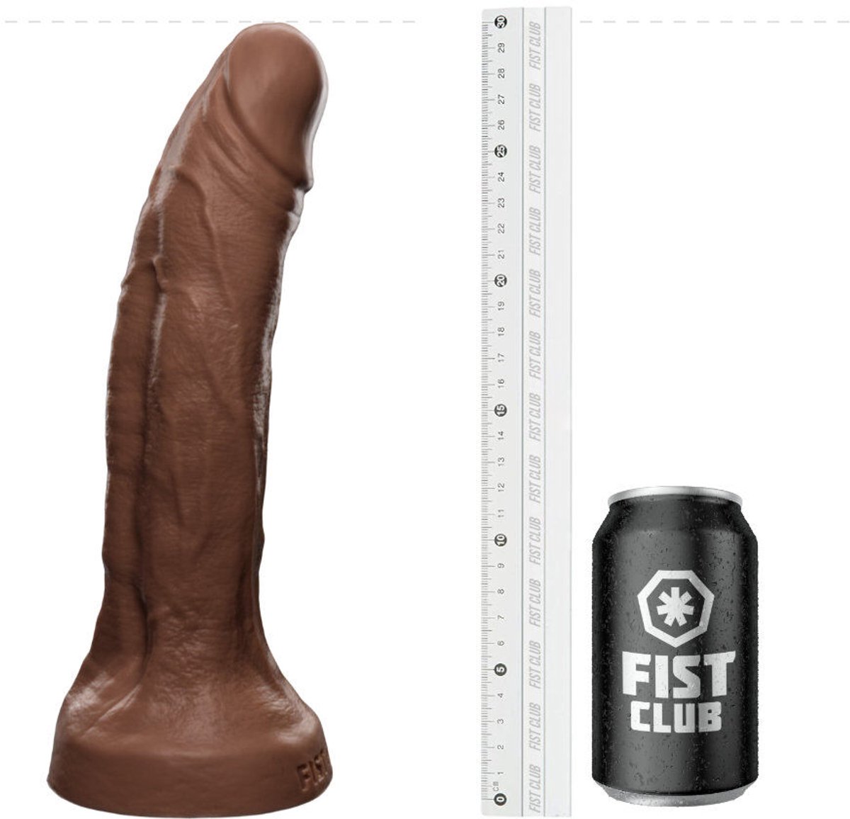 Fist Club - BULK REACTOR - Siliconen Dildo - 30 x 7,4 cm - Lichte Huidskleur