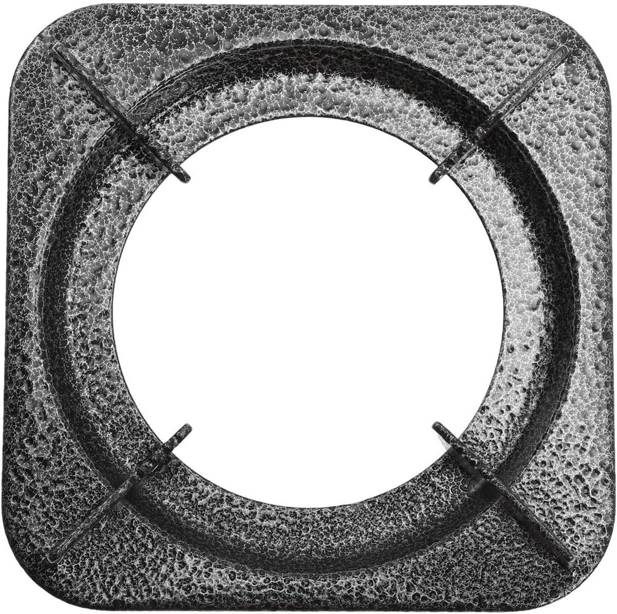 Wok Ring - Kookplaat Rek - Gelijkmatige Warmte - Verkleint Opening - 17.8 cm - Zwart