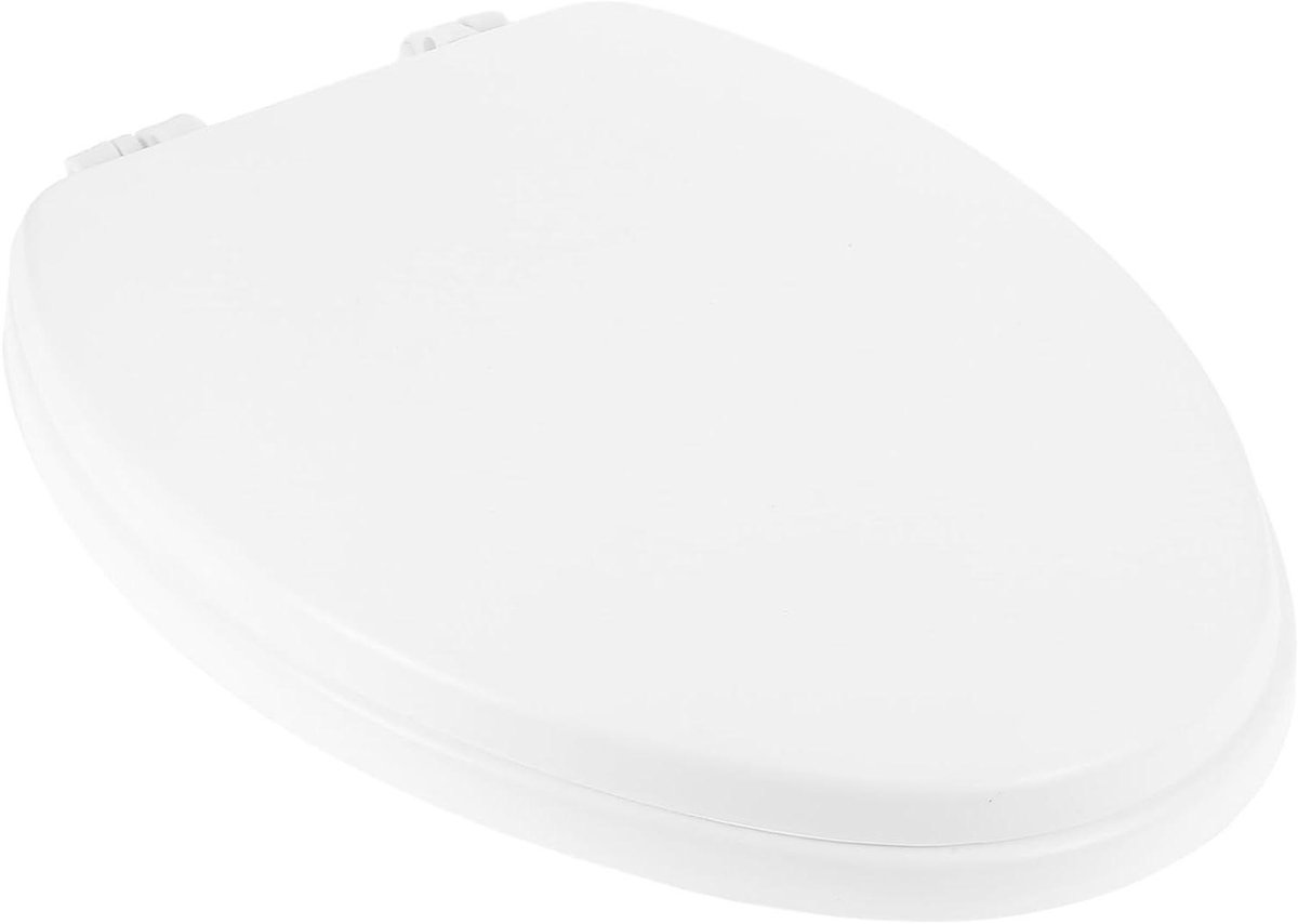 Toiletzitting Kussen - Toiletdeksel Vulling - Comfortabel Zitten - Extra Dikke Zitting - 45.5 x 35.5 cm - Wit