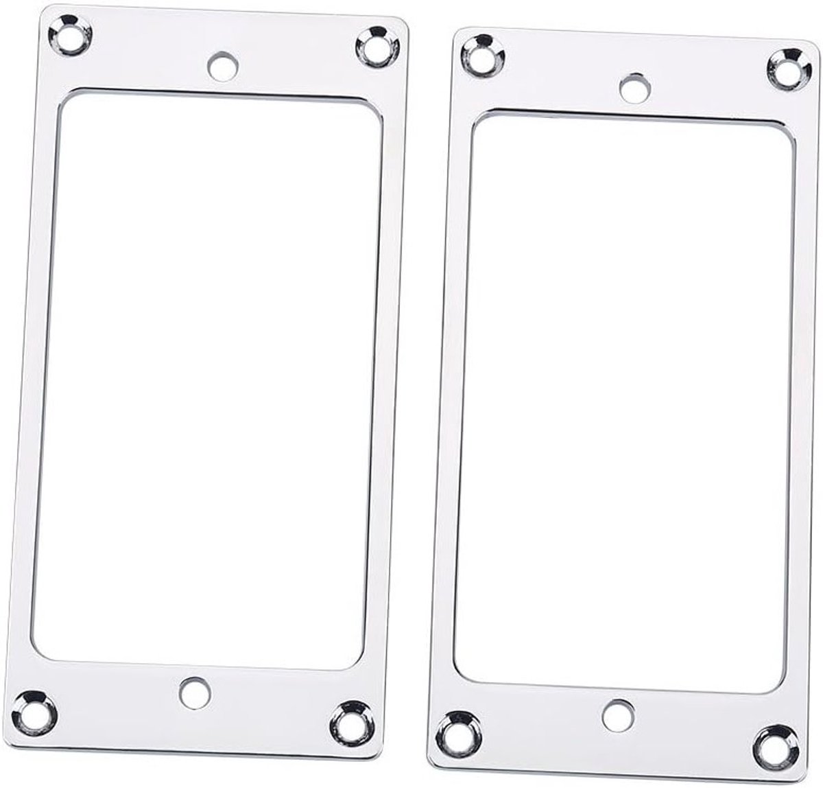 2 Stuks Metalen Humbucker Frame Montage Ringen voor Elektrische Gitaren - Duurzame Constructie en Geschikt voor DIY Gitaaraccessoires - Zilver