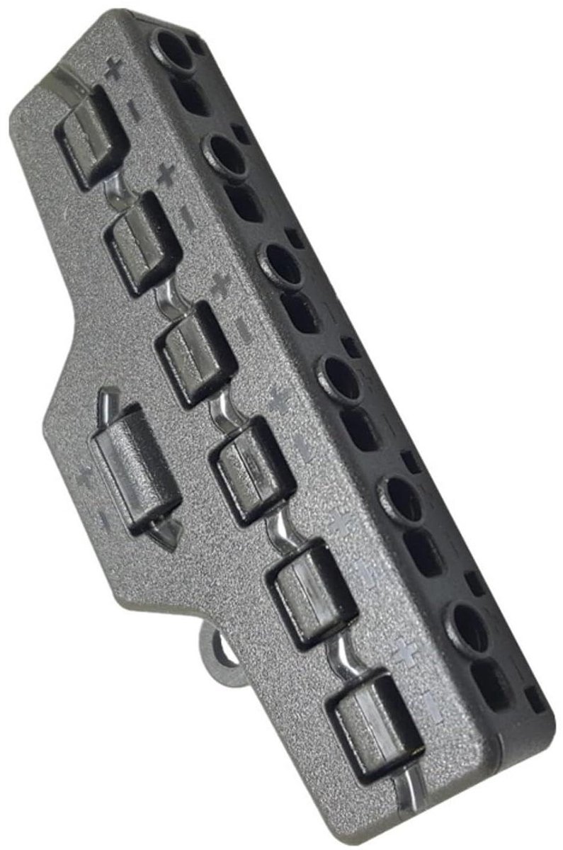 Draadsplitter - Verdelersblok - LED Verlichting - 1 Ingang 6 Uitgangen - 0-42VDC - Zwart