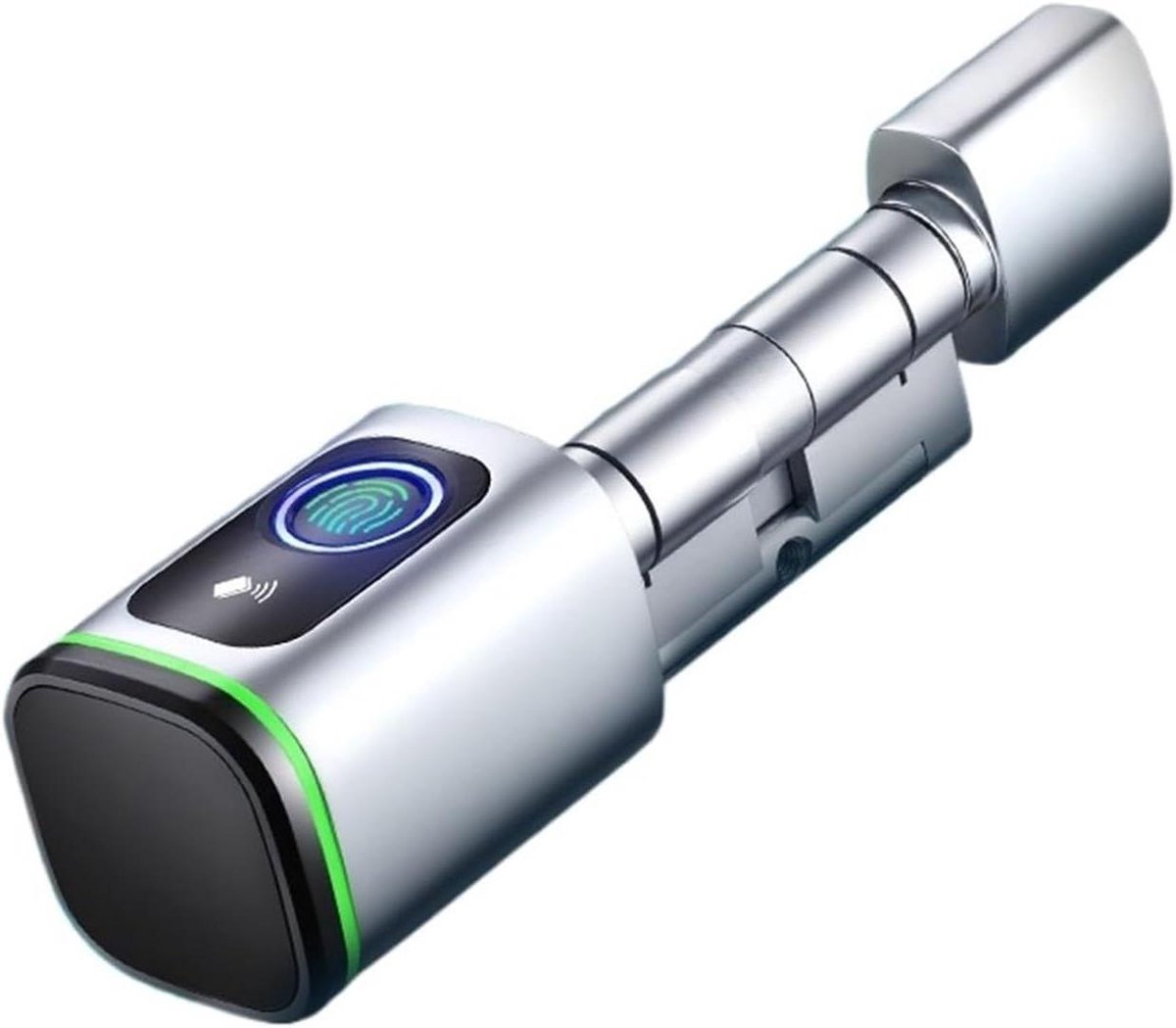 Elektronisch Deurslot - Slim Slot - Toegangscontrole - Vingerafdruk & APP - 35x35mm - Zilver Zwart