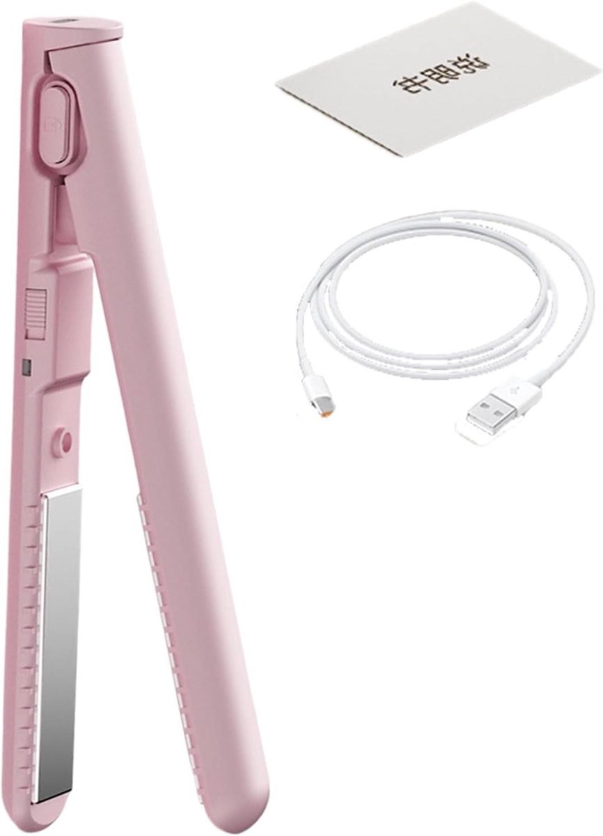 Reis Stijltang Krultang - Haarstyling Tool - Snel Kapsel Maken - 2-in-1 Ontwerp - 18 cm - Zwart