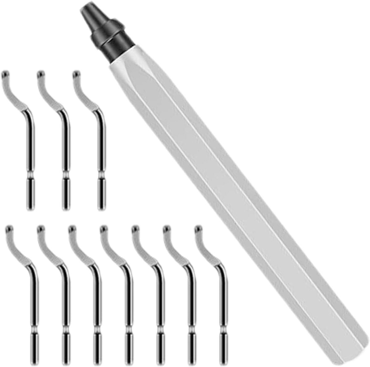 Ontbraamgereedschap set - Handgereedschap - Randafwerking - Ergonomische handgreep - 10 snijders - Wit