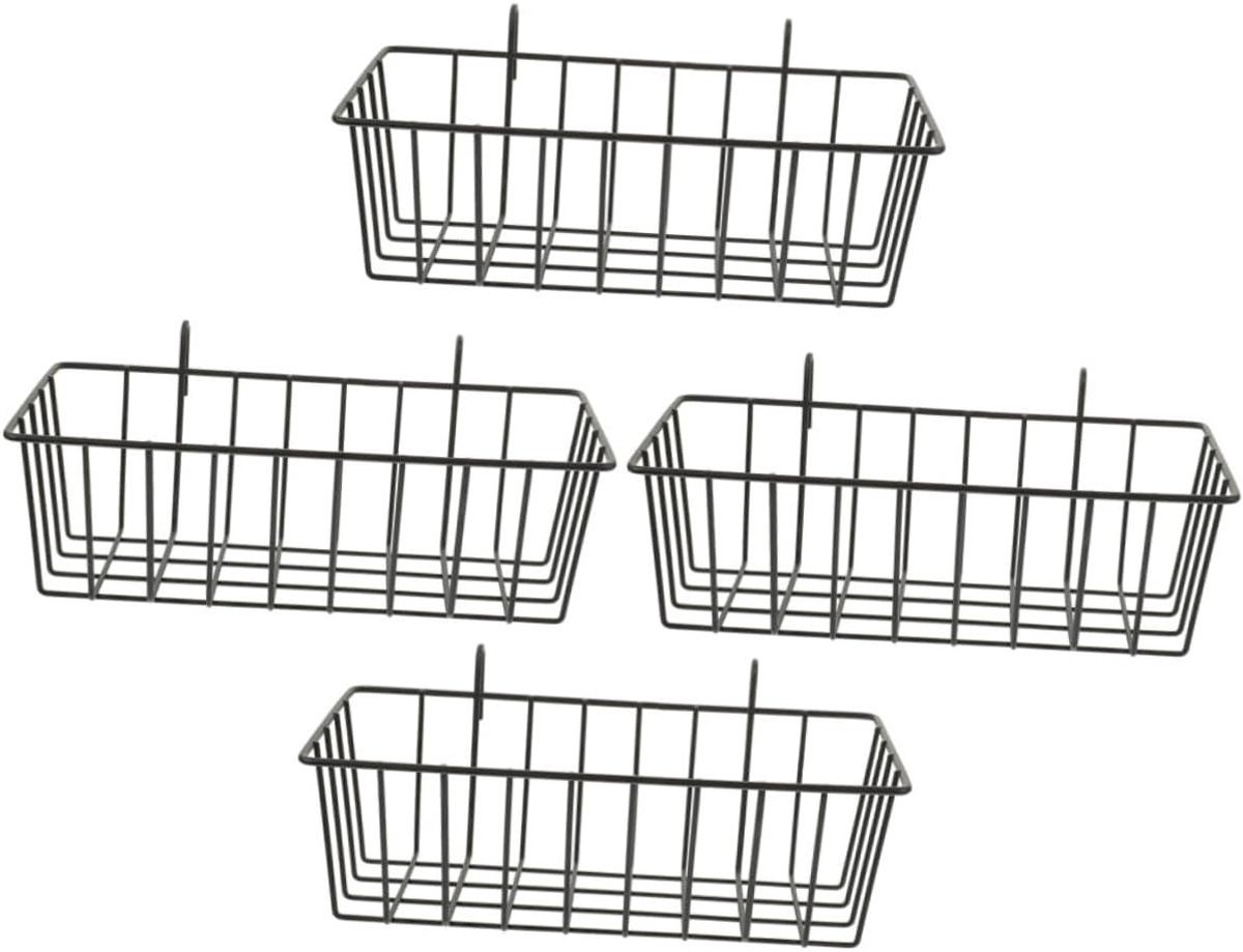 Hooirek Voedselvoeder - Hooi Houder - Kleine Dieren - Verstelbaar Ophangsysteem - 23 cm Lengte - Zwart