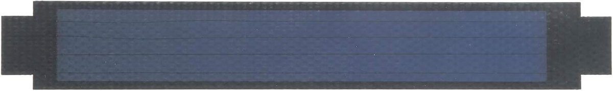 Draagbaar Zonnepaneel - Mini Oplader - Kamperen Buiten - Amorf Silicium Technologie - 200x30mm - Zwart