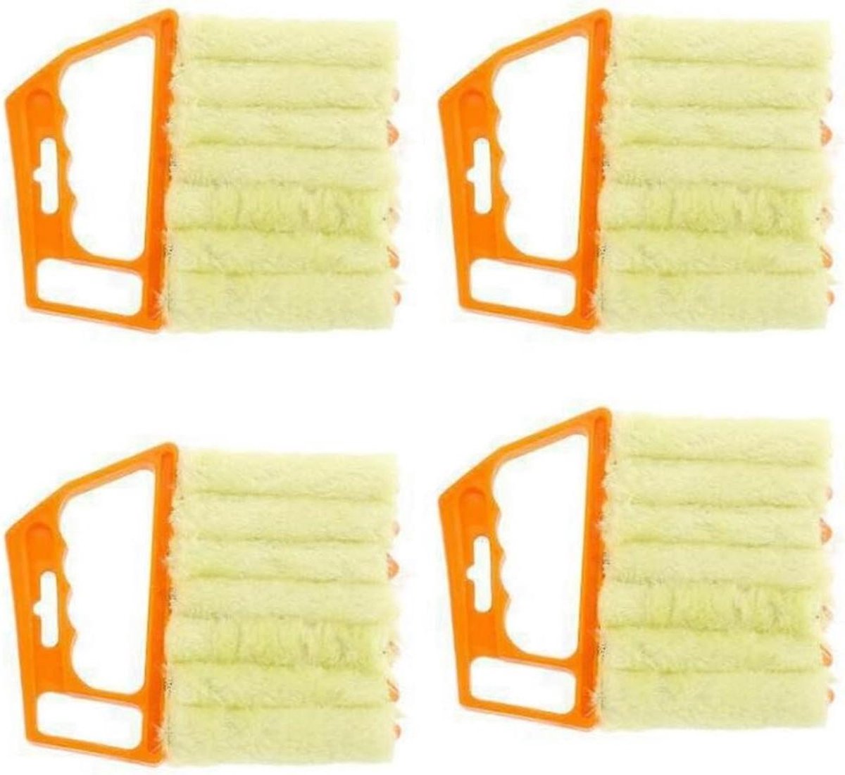 Stofzuiger Gereedschap - Blind Cleaner - Jaloezieën Reinigen - Vingerontwerp Roller - 4 Stuks - Geel