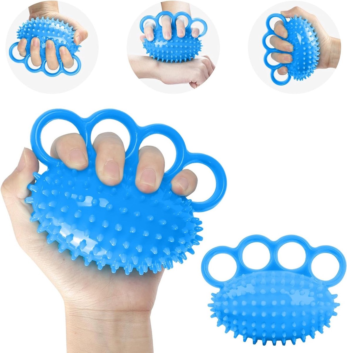 Anti-Stress Ballen voor Hand- en Vingertraining, Zachte Rubber Knijpballen voor Stressverlichting, Artritis en Spierversterking