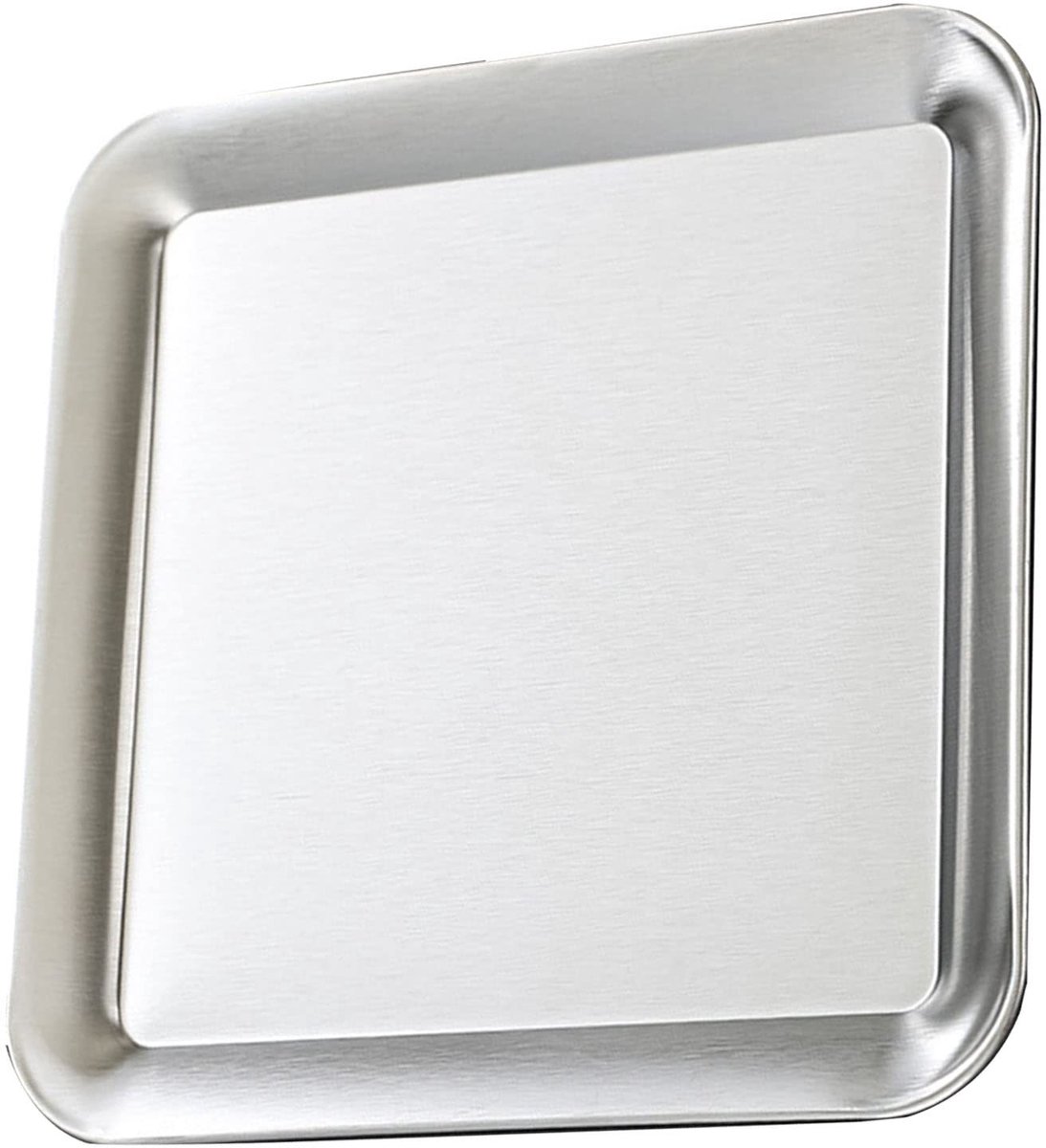 Stainless Steel Vierkante Serveerplank - Decoratieve Platte Schaal voor Feesten en BBQ's