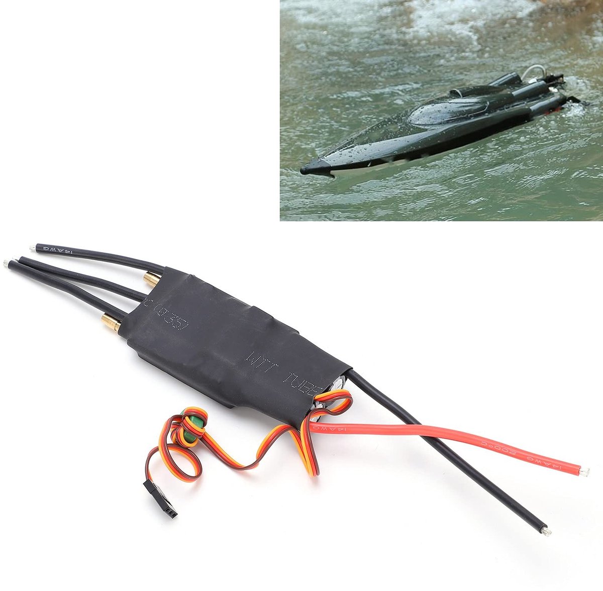 Tomantery 80A Brushless Water Cooled Controller voor RC Boten - Duurzaam en Efficiënt