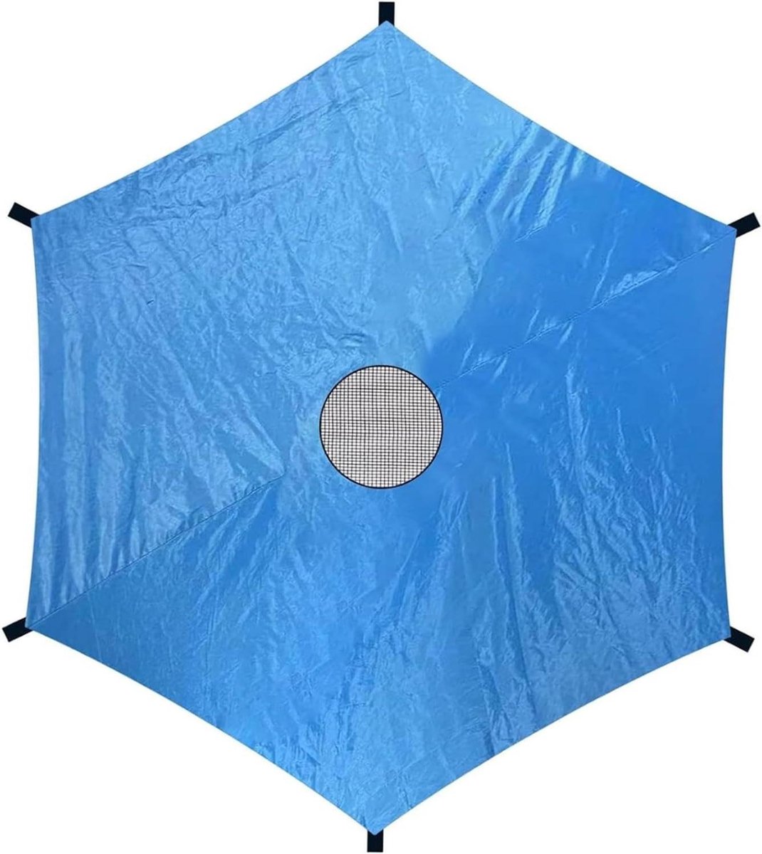 Trampoline Schaduwhoes - Zonwering Tent - Buiten Spelen - Eenvoudig Bevestigen - 2.40 Meter - Blauw