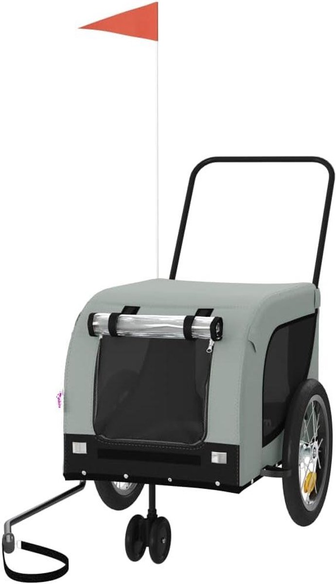 Hondenfietskar - Hondenkar Buggy - Huisdier Vervoeren - Duurzaam IJzeren Frame - 125 x 63 x 66 cm