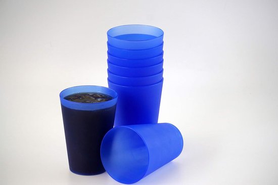Plastic Drinkbekers - Herbruikbare Bekers Party - Feestjes Thuisgebruik - Onbreekbaar Stapelbaar - 0.4 Liter - Mix Pakket — afbeelding 2