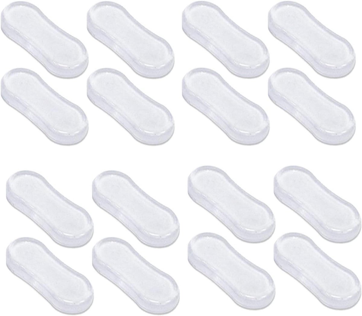WC-bril bumperset - Toiletbril buffers - Stabiliseren toiletbril - Zelfklevend siliconen - 12 stuks - Transparant