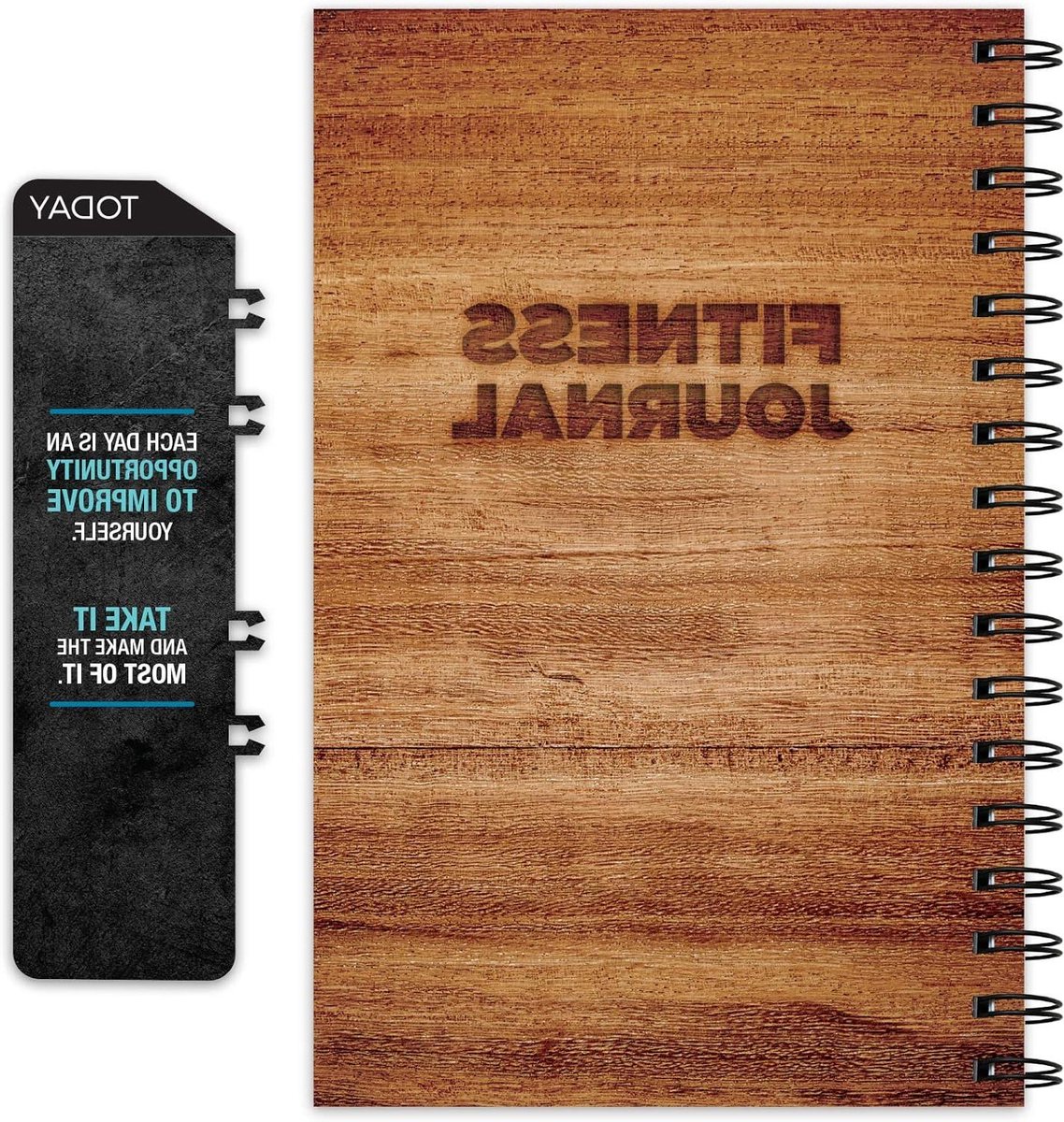 Fitness Journal - Voedingsplanner Trainingsdagboek - Gezondheid Doelen Bereiken - 120 Tracking Pagina's - 21.6 x 15.2 cm - Bruin