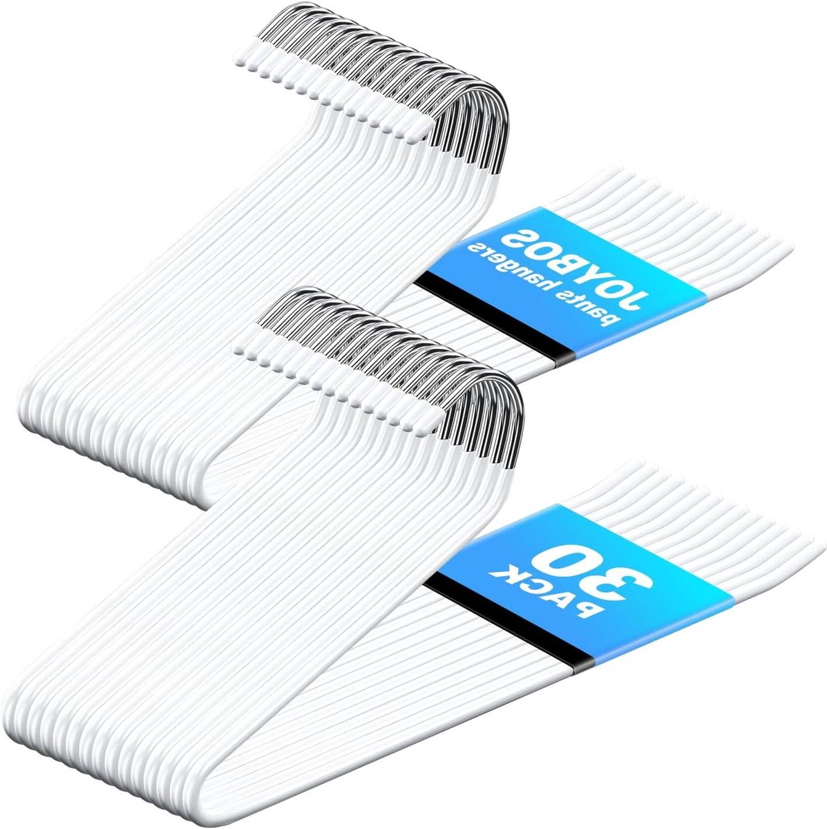 Broek Hangers - Broek Organizer - Kast Opruimen - Open Ontwerp - 30 Stuks - Wit