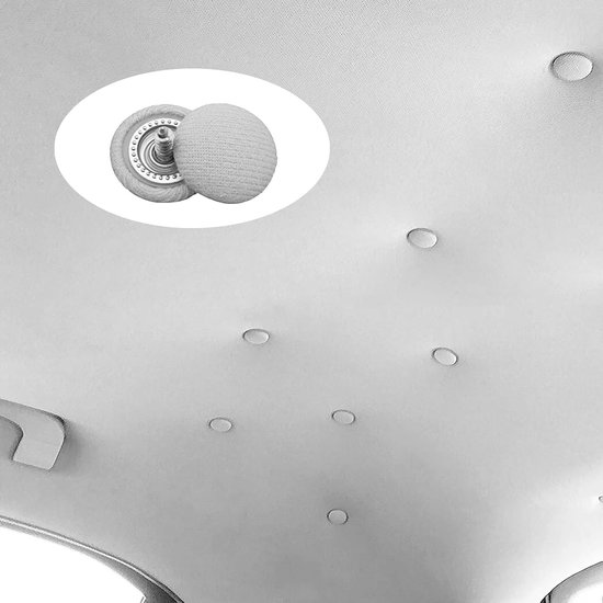 Reparatieset Dakhemel - Autodak Klinknagels - Auto Interieur Repareren - Speciale Coating - 65 Stuks - Grijs van Merkloos — afbeelding 3