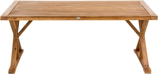 BELIANI CALABRITTO - Table de jardin - Marron - Bois d'acacia